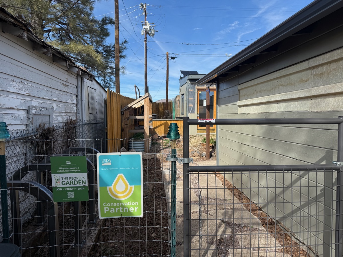 New entryway at Townsite Urban Farm