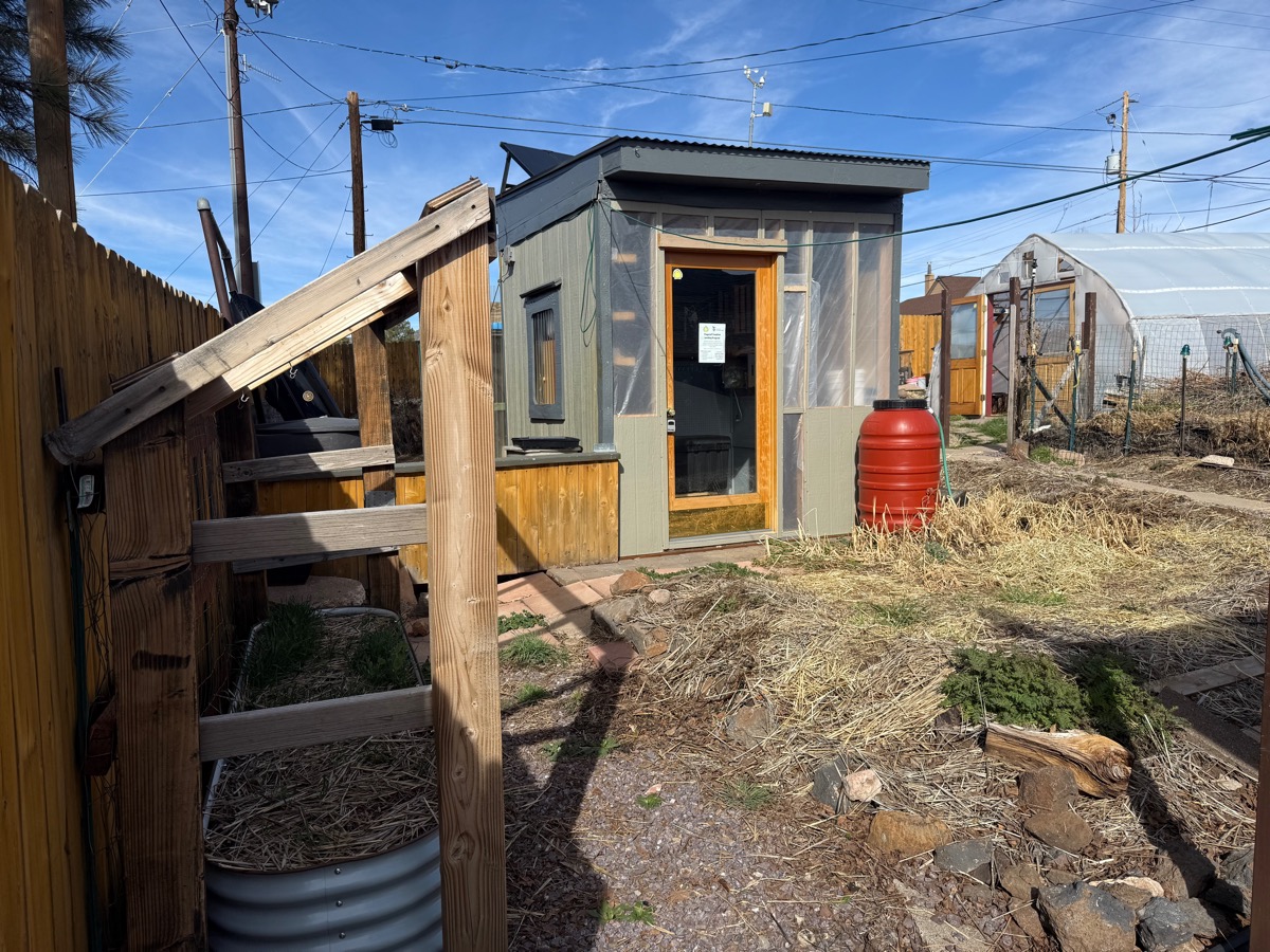 Renovated shed and tool lending library